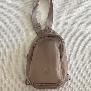 Reebok Mesh Brown Crossbody Sling BookBag